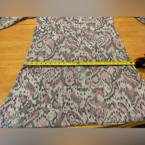 New RUBY RD Blotchy print Gray Lavender DRESS size M Brushed Cozy Fabric NWT - Picture 7 of 9